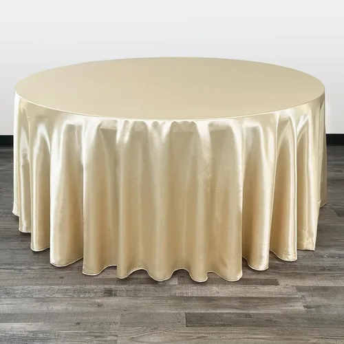 Miniatura 26 de YOUR CHAIR COVERS - Mantel redondo de satén de 120 pulgadas, color rubor, manteles de mesa redondos para mesas de banquete de 5 pies Blush