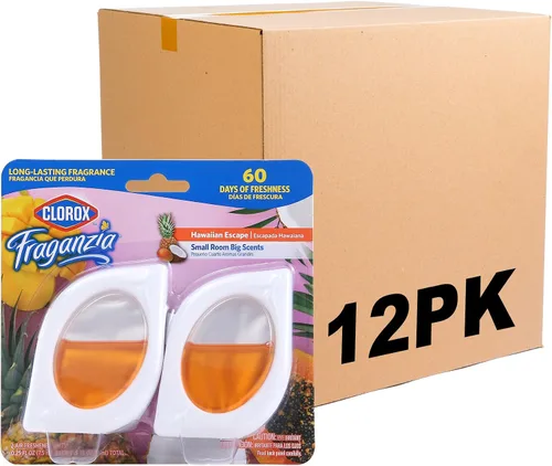Miniatura 7 de Clorox Fraganzia - Ambientador para habitaciones pequeñas, manzana y canela, despegar y colocar, sin enchufe, sin batería, para armarios