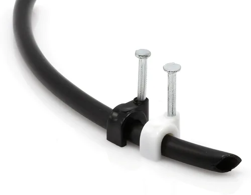 Miniatura 6 de THE CIMPLE CO Clips de cable coaxiales individuales de 1/4 de pulgada – Sujetadores de cable para interiores y exteriores para coaxial, Ethernet