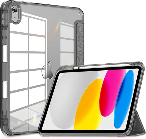 Miniatura 8 de VIKESI - Funda para iPad (A16) 11 pulgadas 2025 y iPad 10ª generación 10.9 pulgadas 2022, con parte trasera transparente y marco de TPU a prueba