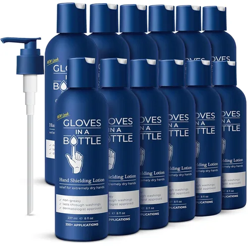 Miniatura 14 de Gloves in a Bottle Loción protectora para piel seca con picazón, sin grasa y sin perfume, 8 onzas líquidas, paquete de 2 8 oz