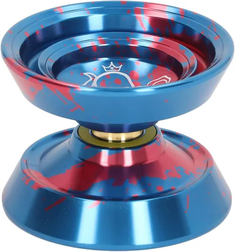 Miniatura 3 de Asixxsix Responsive Yoyo, Yoyo profesional de aleación de aluminio de metal con guante, 3 cuerdas y patrón de pulpo, repuesto avanzado de bola Yoyo