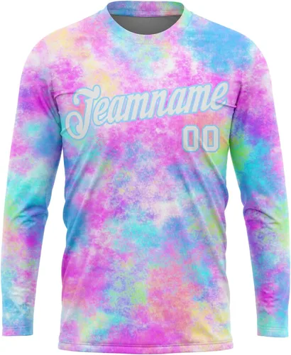 Miniatura 11 de Camisetas de manga larga para hombre, diseño de hip hop, estampado gráfico, informal, manga larga, graffiti, teñido anudado, camiseta