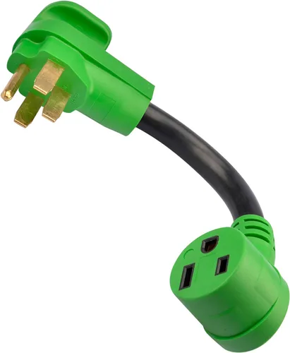 RVMATE Cable adaptador de soldador de 50 amperios a 50 amperios, NEMA 14-50P a 6-50R convertidor eléctrico RV de 12 pulgadas