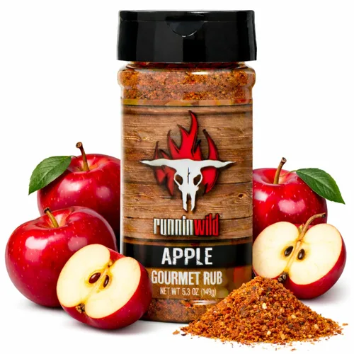 Condimento gourmet de manzana para barbacoa | Condimento prémium para barbacoa para costillas, pollo, cerdo y mucho más. | Runnin' Wild Foods, 5.3