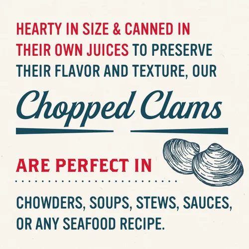 Miniatura 6 de Snow's Wild Clams enlatadas, 6.5 onzas (paquete de 12) – 0.18 oz de proteína, sin gluten, 99% libre de grasa – para recetas