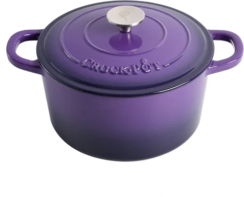 Miniatura 36 de Crock-Pot Artisan - Cacerola redonda esmaltada de hierro fundido estilo horno holandés, 3 cuartos de galón, verde pistacho