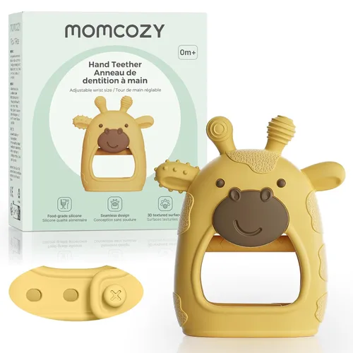 Momcozy Juguetes mordedores para bebés | Juguetes para la dentición del bebé | Alivio de la dentición del bebé | Juguetes mordedores de silicona de