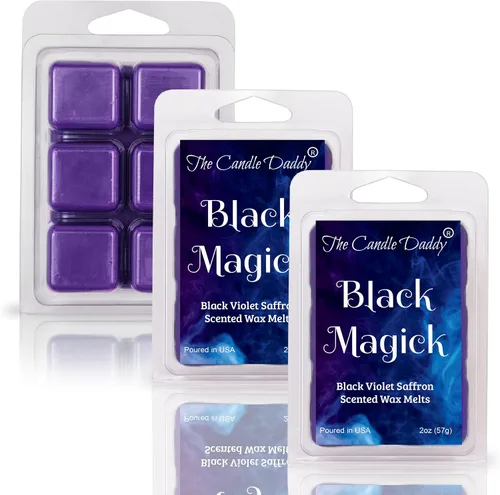 Miniatura 3 de The Candle Daddy Black Magick - Cera perfumada de azafrán negro violeta - 1 paquete - 2 onzas - 6 cubos