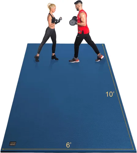 Miniatura 19 de GXMMAT Extra Large Exercise Mat 16'x6'/12'x6'/10'x6'/8'x6'(7mm), Extra Wide Workout Mats for Home Gym Flooring, Non-Slip Thick Durable Cardio Mat