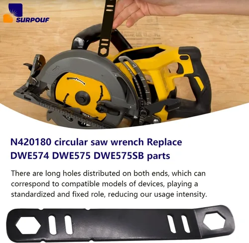 Miniatura 6 de N420180 N165861 Llave de sierra circular 60V 7-1/4 pulgadas Reemplazo DWE574 DWE575 DWE575 DWE575SB Parte