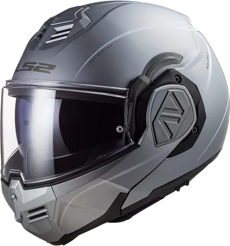Casco modular LS2 Helmets Advant Plata mate especial