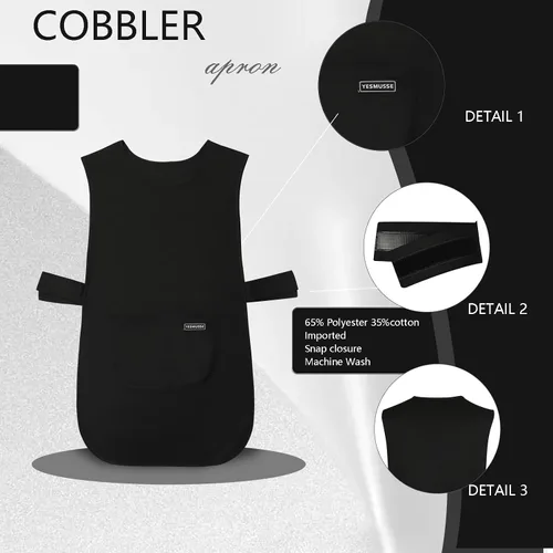 Miniatura 6 de Delantal universal Cobbler Batón largo Cocina Limpieza Embarazada Lactancia Libre de Dolor de Cuello