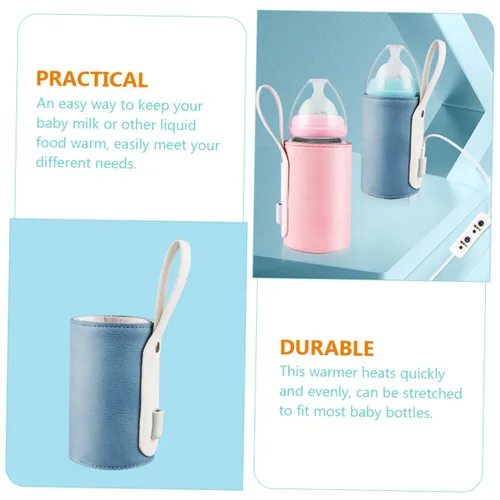 Miniatura 4 de BESPORTBLE Funda calentadora portátil para botellas de leche, control inteligente de temperatura por USB, con temporizador, apto para viajes