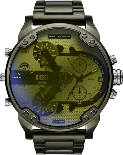 Miniatura 15 de Diesel Mr. Daddy 2.0 - Reloj de hombre con cronógrafo de tamaño extra grande y correa de acero inoxidable, silicona o cuero