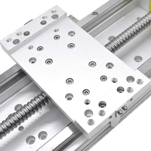 Miniatura 3 de CNC Accionador lineal de etapas con tornillo de bolas 1605 + HG15 Carga de guía de riel lineal, de 250 Kg. / 551.2 libras, C7 con soporte de motor