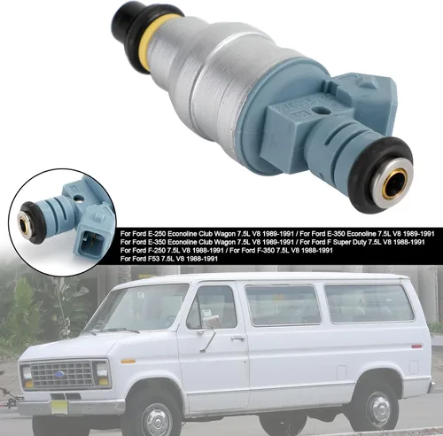 Miniatura 3 de 1 inyector de combustible - Ford E-Series 7.5L V8, Super Duty, 1988-1991