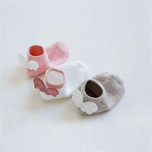 Miniatura 6 de Calcetines de bebé para niñas con alas de ángel y calcetines cortos para piso