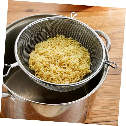 Miniatura 9 de Cuchara para servir alimentos, coladores finos de cocina, tamiz de harina, tamiz para hornear, colador de malla, colador de té, cuchara para freír