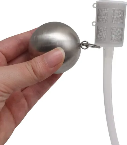 Miniatura 3 de 304 Acero inoxidable Cerveza Cerveza FermZilla Bola Flotante Barril de Cerveza Tubo de Inmersión Líquido con Filtro de Tubo Flotante y Tubo