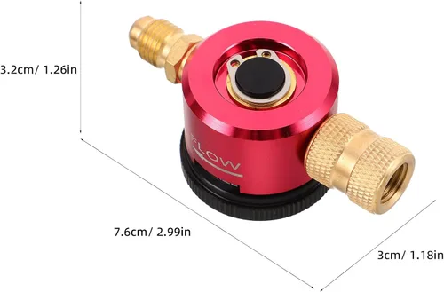 Miniatura 2 de Adjustable Nitrogen Regulator Nitrogen Regulating Valve with Cylinder Adapter Designed for Refrigeration Purge and Testing