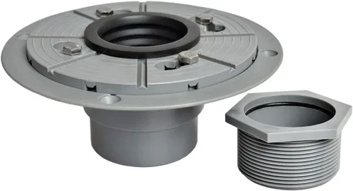 Neodrain El kit de base de drenaje de ducha de PVC incluye brida de base de drenaje de ducha de PVC de 2 pulgadas, adaptador ajustable roscado y