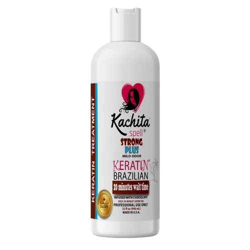 Kachita Spell Nuevo tratamiento de queratina brasileña de chocolate, 32 onzas líquidas, alisado brasileño para el cabello, fabricado en Estados