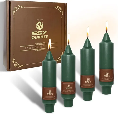 Miniatura 22 de Candelabros de Velas Cónicas Negras, Velas Cónicas Cortas de 5 pulgadas, Candelabros de Velas de Halloween Sin Goteo para Decoración de Navidad