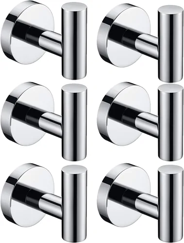 Miniatura 18 de Nolimas Gancho para toallas, color negro mate, SUS304, acero inoxidable, ropa de baño, armario, esponjas, gancho para bata, montaje en pared, 2