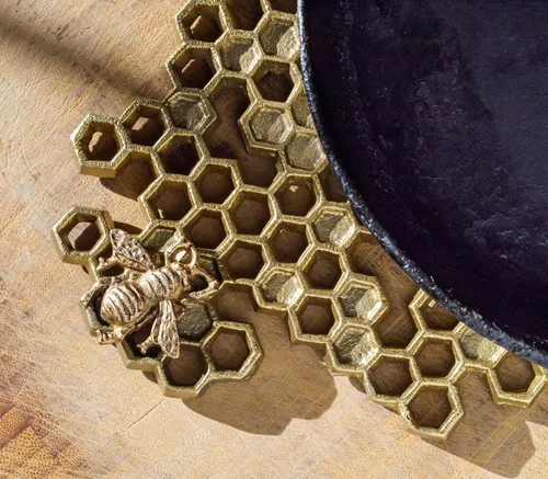 Miniatura 6 de Abbott Collection Salvamanteles de abeja de panal de 8.5 pulgadas, 1 EA