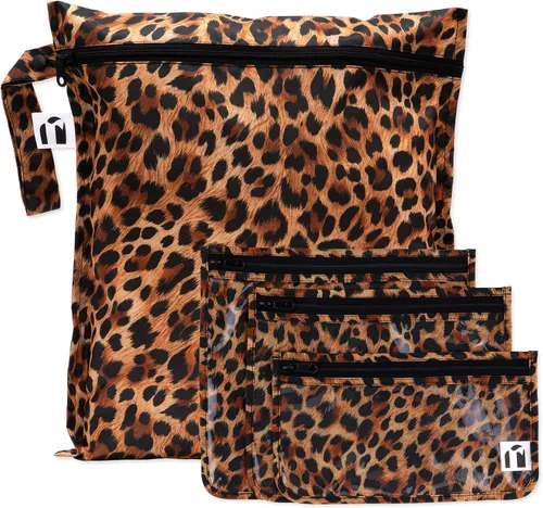 Miniatura 33 de Bolsa impermeable húmeda Bumkins y bolsas de mano húmedas secas para bebé, viaje, traje de baño, pañales de tela, piezas de bomba, piscina, ropa