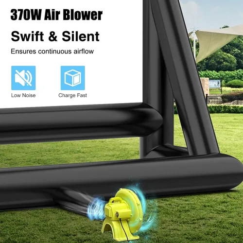 Miniatura 5 de Estgora Pantalla de cine inflable de 24 pies, pantalla de proyector inflable para exteriores, pantalla de proyector inflable con soplador de aire