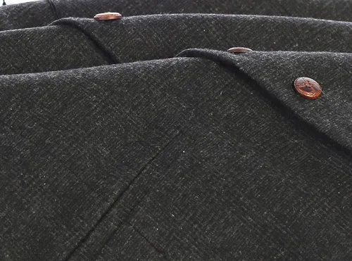 Miniatura 108 de Gioberti Chaleco de tweed formal de 6 botones para hombres