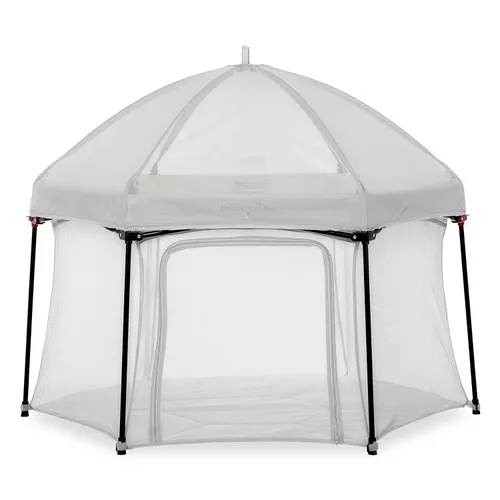 Miniatura 14 de Dream On Me Onyx - Corralito para bebé, puerta de acceso con cremallera, laterales de malla transpirable, colchón acolchado suave y cómodo, diseño
