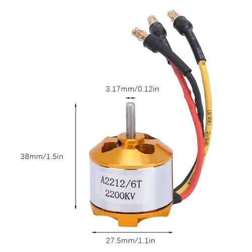 Miniatura 2 de Kit de motor de avión RC, SG90 Servo 2212 KV2200 Motor sin escobillas 6035 Hélice RC Avión de control remoto 40A XT60T Avión de ala fija