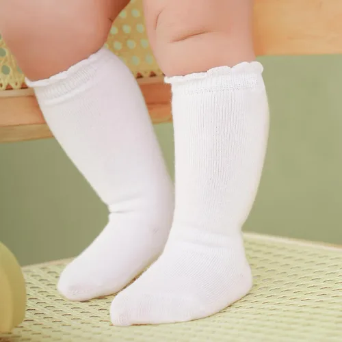Miniatura 2 de DRESHOW BQUBO - Calcetines de punto para bebé, calcetines de algodón para niñas pequeñas
