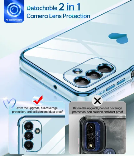 Miniatura 3 de LeYi Funda para Samsung A13 5G con protección estética completa de lente de cámara + [2 piezas] protector de pantalla de vidrio templado, carcasa