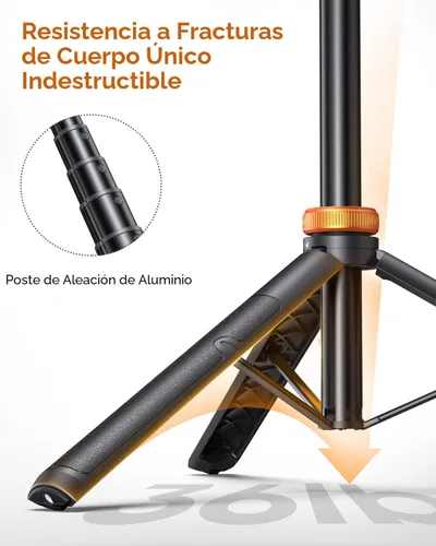 Miniatura 2 de EUCOS Trípode de teléfono de 62 pulgadas, trípode para iPhone y palo selfie con control remoto, soporte extensible para teléfono celular y soporte