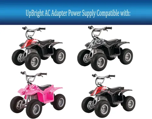 Miniatura 2 de UpBright Adaptador CA/CC de 3 clavijas compatible con Razor Dirt Quad ATV 24 voltios eléctrico 4 ruedas 24V batería recargable HON-Kwang
