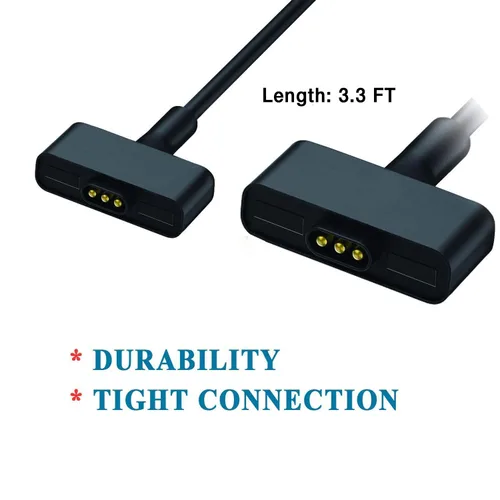 Miniatura 3 de Cable de carga compatible con cargador Fitbit Ionic, adaptador de cable de cargador USB de repuesto de 3.3 pies para reloj inteligente iónico