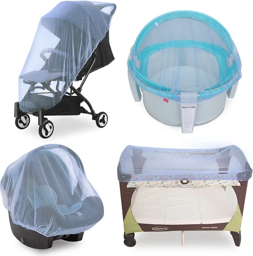 Miniatura 11 de Mosquitera de bebé para cochecito, red de insectos reutilizable para cochecito, corrales, Pack N Plays y mini cuna portátil, portátil y duradera