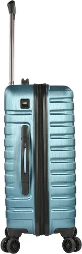 Miniatura 8 de U.S. Traveler Boren - Maleta de viaje de policarbonato resistente con 8 ruedas giratorias, asa de aluminio