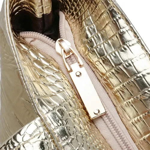 Miniatura 8 de Bolsos de mano para mujer, bolso de hombro de cuero a la moda, impermeable, bolso de mano con asa superior