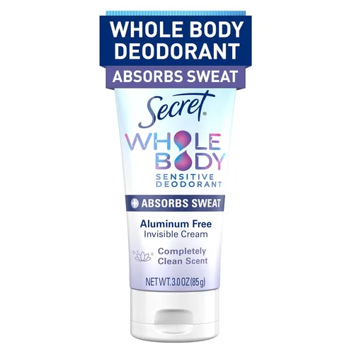 Miniatura 16 de Secret Desodorante para Todo el Cuerpo en Barra de Secado Rápido + Absorbe el Sudor para Mujeres, Ingredientes Naturalmente Derivados, Aroma