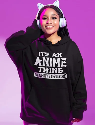 Miniatura 2 de Tstars Anime Hoodie Women Teen Girls It's An Anime Thing Novelty Pullover Hoodies