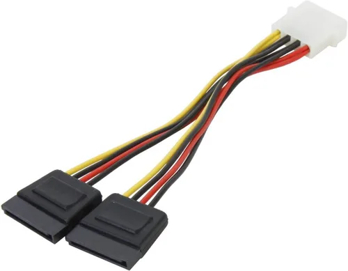 Miniatura 2 de POW-S6800-6IN 5.25 macho a SATA x 2 cable adaptador de CC interno