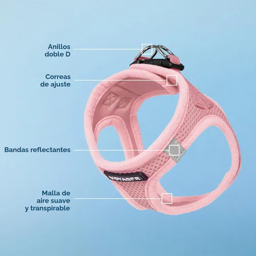Miniatura 4 de Best Pet Supplies Voyager Step-in Air Arnés – Malla para todo clima, reflectante, arnés antitirones para perros y gatos, seguro con cierre de gancho