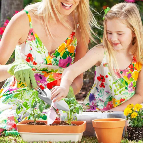Miniatura 6 de DOITOOL Sturdy Stainless Steel Garden Tools Kit with Smooth Wooden Handles Rounded Edges for Safe Use Lightweight and Comfortable Grip Outdoor