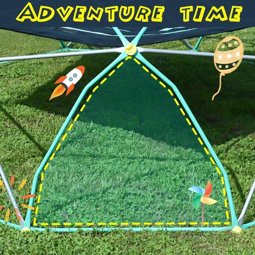 Miniatura 3 de Merax Domo de escalada de 13 pies, escalador de cúpula al aire libre para niños de 3 a 10 años, soporta 1000 libras, fácil montaje, parque infantil