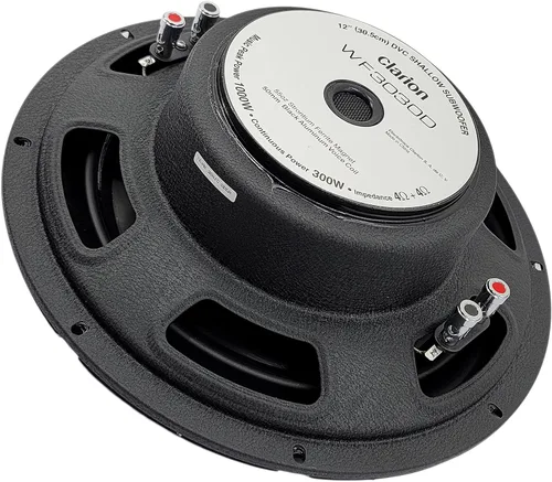 Miniatura 6 de Par de subwoofer Clarion WF3030D de 1000 vatios de potencia máxima de 12 pulgadas, bobina de voz dual de 4 ohmios de montaje superficial con (un)